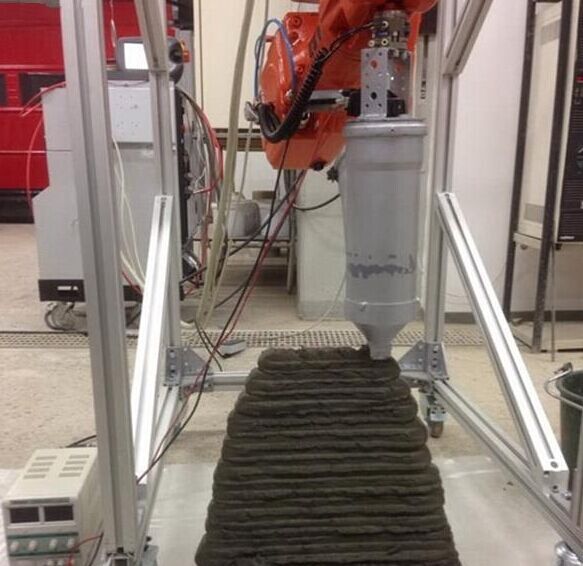 混凝土、混凝土3D打印機(jī)、可移動混凝土3D打印機(jī)